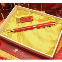 中国红两件套（U盘+陶瓷笔）