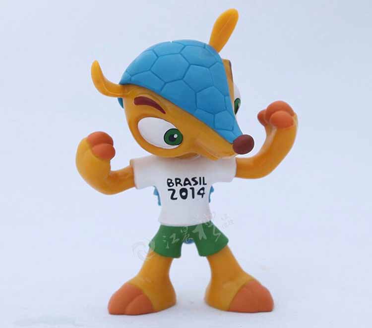 2014年巴西世界杯3D玩偶 福来哥 卡通玩具吉祥物  世界杯纪念品